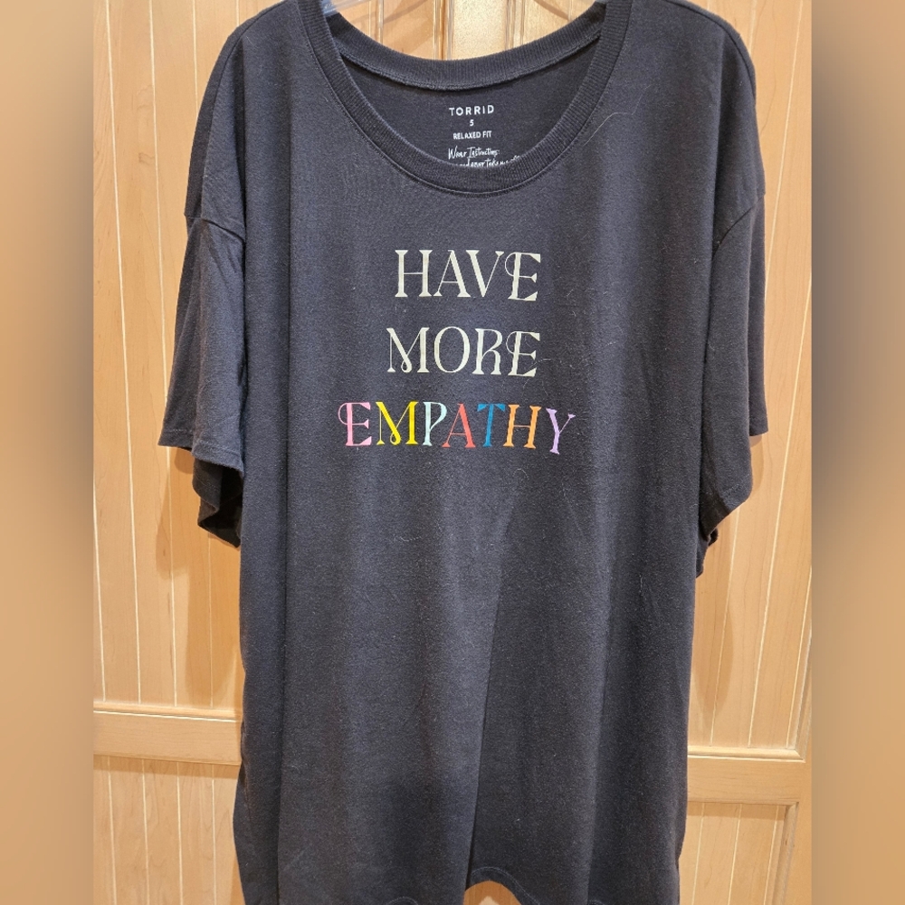 Torrid Have More Empathy Tee 5X,EUC